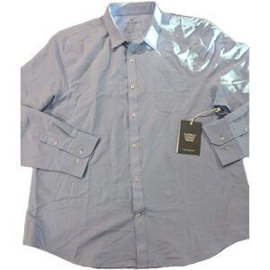 Mack Weldon XXL Button Down Shirt Blue Oxford Dress Shirt Long Sleeve  NWT